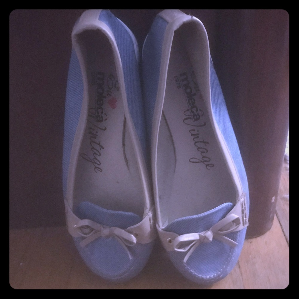 Blue Jean slip on flats